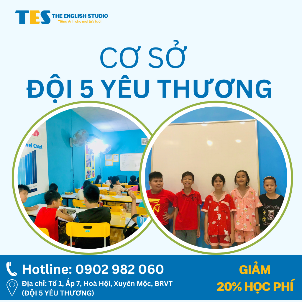 cơ sở đội 5 yêu thương cơ sở hòa hiệp cải thiện khả năng giao tiếp với tuyển dụng Logo Trung Tâm Anh Ngữ The English Studio - The English Studio Vietnam